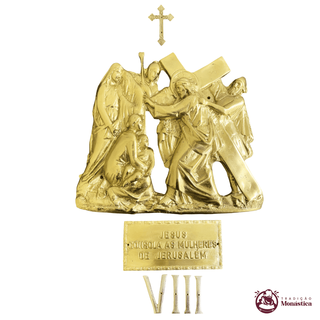 Via Sacra com 14 Estações - feita em Bronze - 8