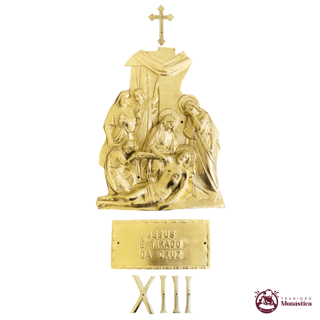 Via Sacra com 14 Estações - feita em Bronze - 13