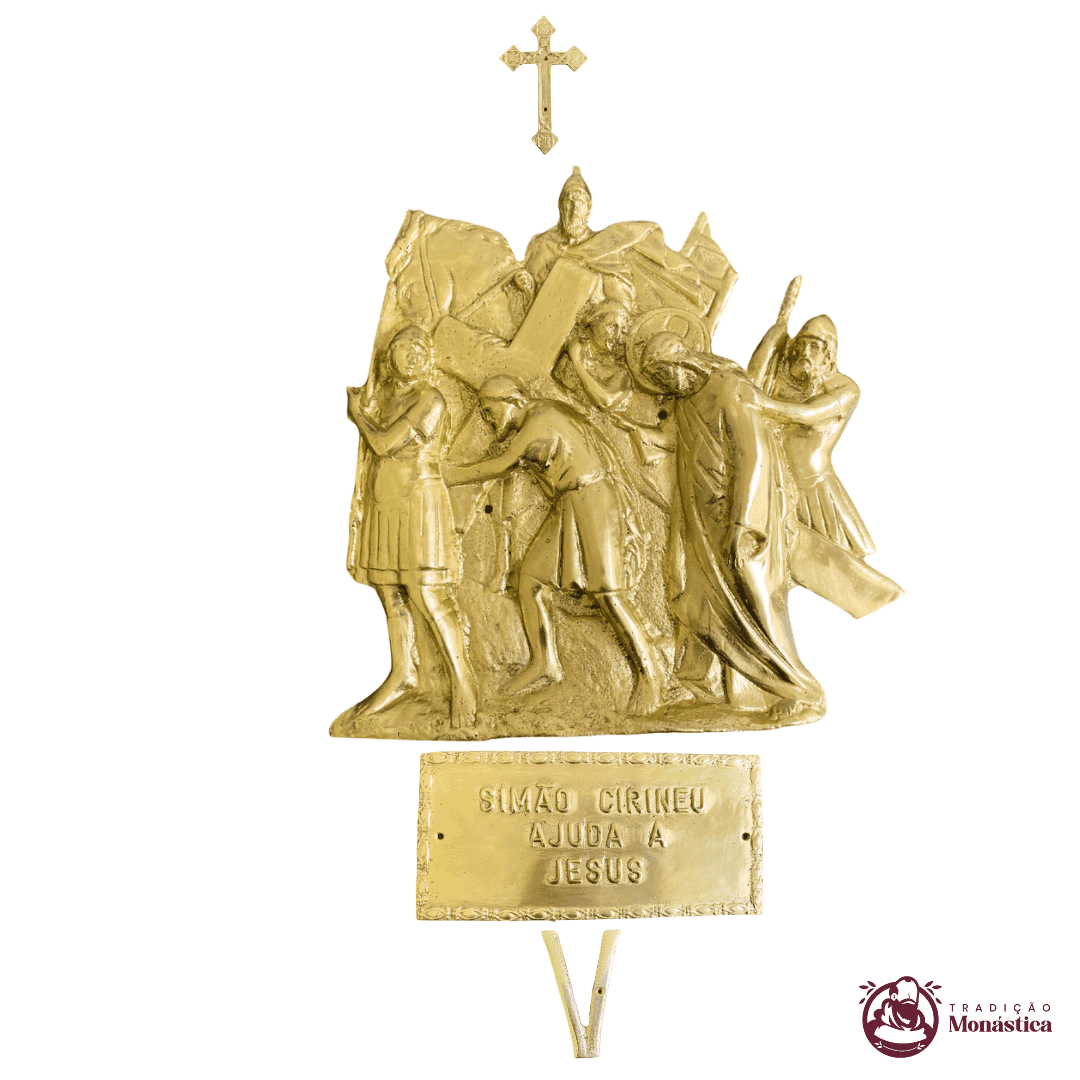 Via Sacra com 14 Estações - feita em Bronze - 5