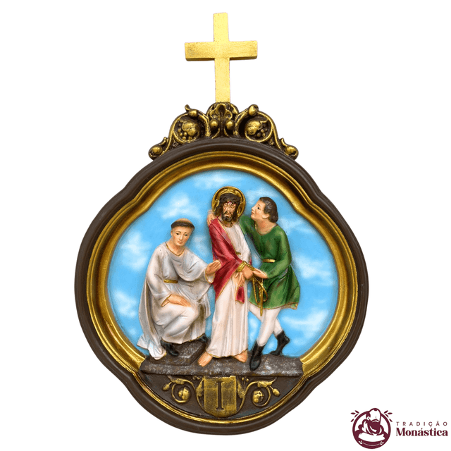 Via Sacra feita em Resina com 15 Estações - Colorido Via Sacra feita em Resina com 15 Estações - Colorido