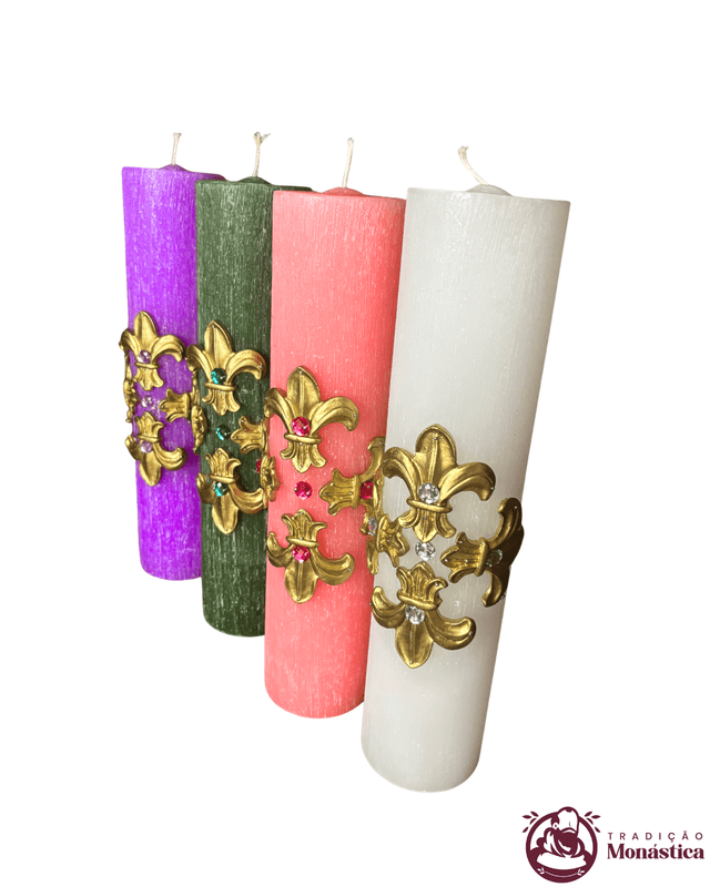 Conjunto de Velas do Advento - 30x7cm - Modelo Av10 Conjunto de Velas do Advento - 30x7cm - Modelo Av10