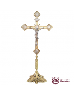 Cruz Para Altar/Mesa - Feita Em Bronze - Igreja Católica