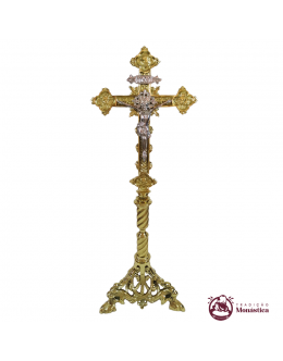 Cruz De Altar Pé Leão - Bronze 