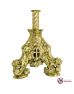 Cruz De Altar Dourada Trabalhada - Bronze