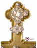 Conjunto De Castiçais de Vela Para Altar Com Cruz - Bronze - 7 Peças - Igreja
