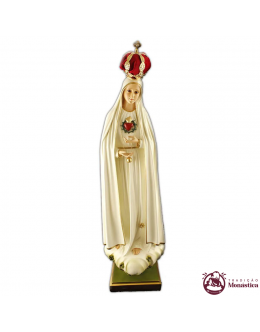 Escultura Nossa Senhora de Fátima Imaculado Coração 70cm