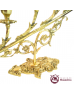 Castiçal/Candelabro 7 Velas - Dourado Feito em Bronze 